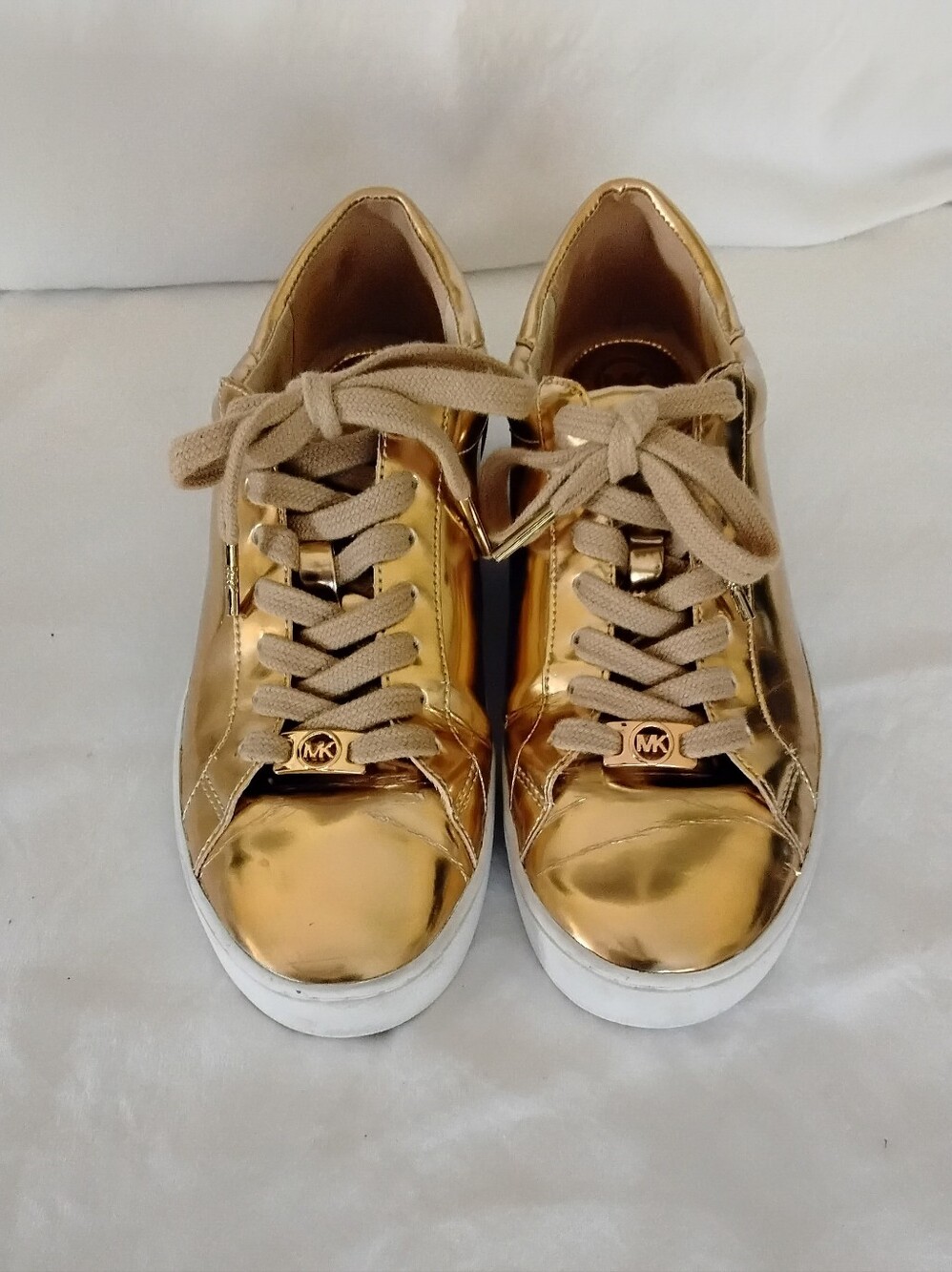 Michael Kors Metallic Gold Low-Top Sneakers